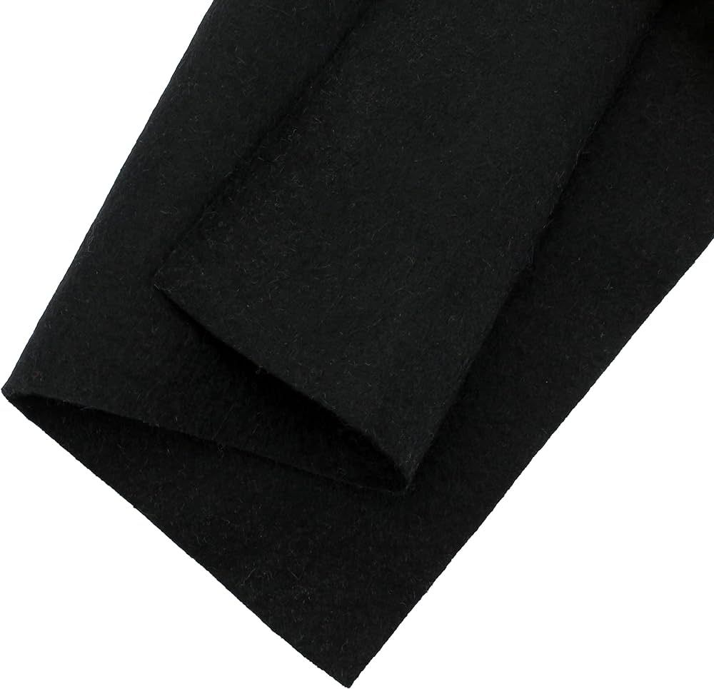 HairBow Center Merino Wool Blend Felt Crafting Sheets (8 5/8'' x 11 5/8'') -Black | Amazon (US)