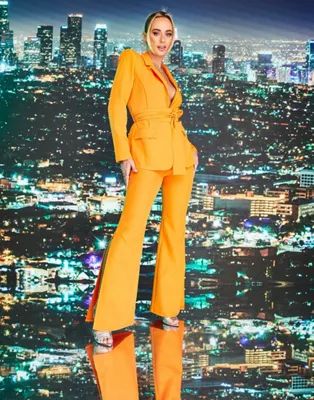 ASOS DESIGN x MILLIE suit set in pop orangewindow.asos.performance.markAndMeasure(`pdp:title_disp... | ASOS (Global)