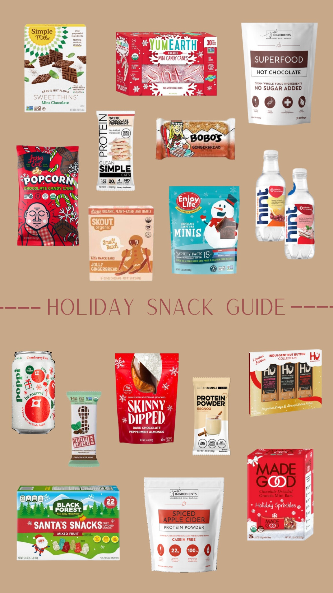 Holiday Snack Guide ✨

Codes:
Clean Simple Eats - KAT for 10% Off
Just Ingredients - KAT
Skout - katk for 20% Off

#LTKHoliday #LTKSeasonal #LTKGiftGuide