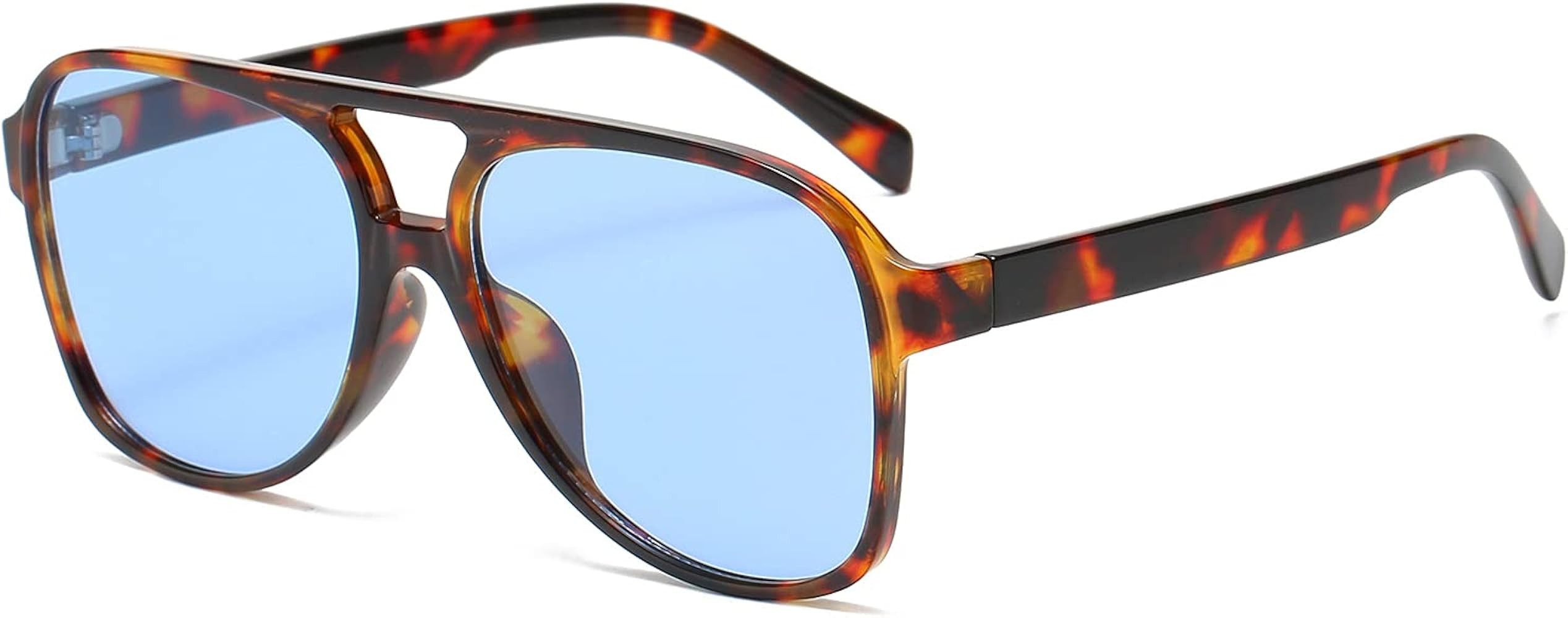 Retro Trendy Aviator Sunglasses 70s Cool Oversized Vintage Unisex 100% UVA/UVB Protection | Amazon (US)