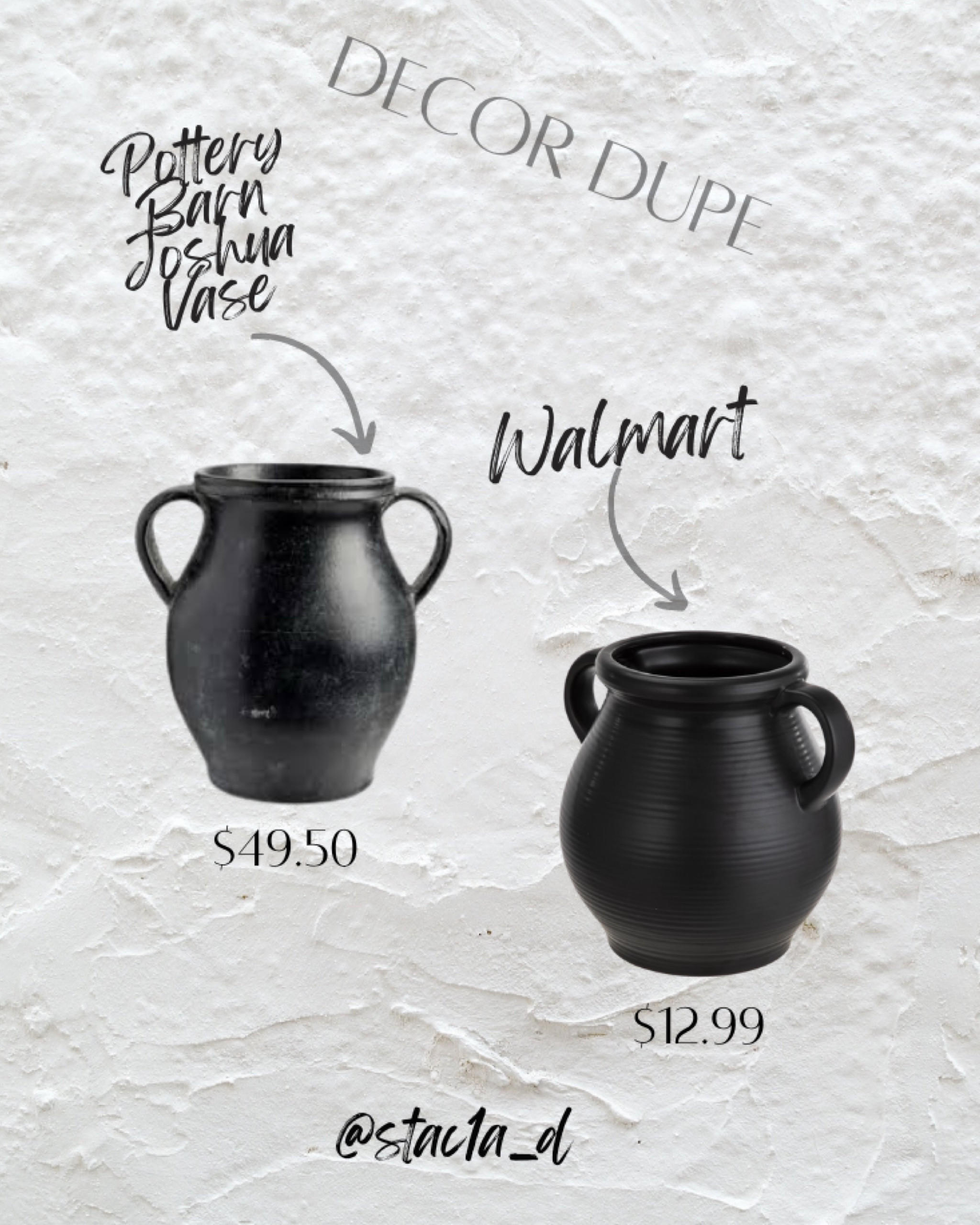 Just found a dupe for the Pottery Barn Joshua Black Vase! It’s soooo cute! #dupe #potterybarndupe #blackvase

#LTKU #LTKSeasonal #LTKhome