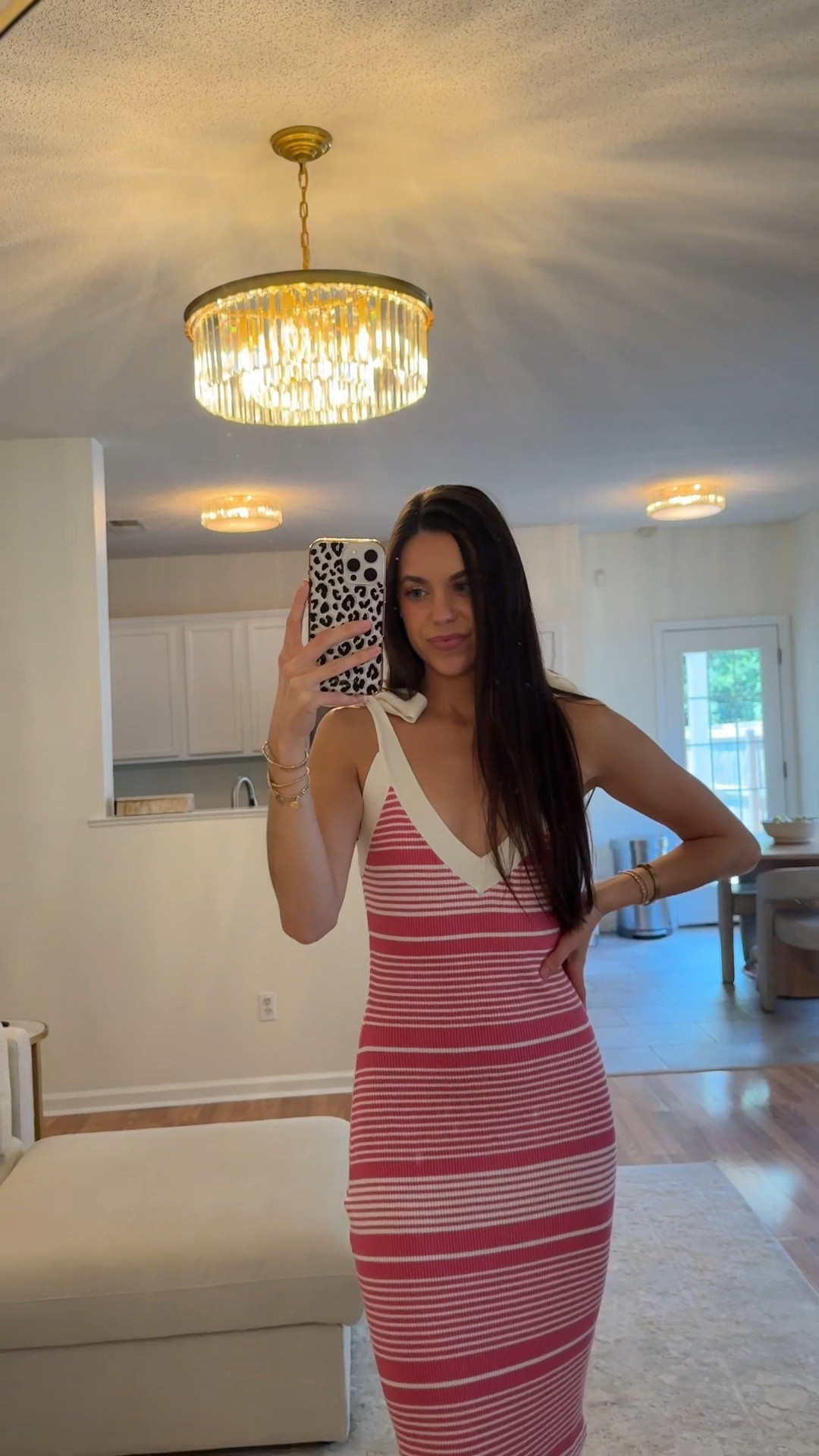 The sweetest summer dress! This pink and white striped bodycon midi features the cutest bow-tie tank straps and a flattering fit that hugs in all the right places.

#LTKootd #LTKSeasonal #LTKWorkwear