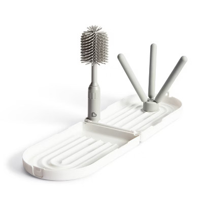 Munchkin Portable Bottle Drying Rack with Bottle Brush - White | Target