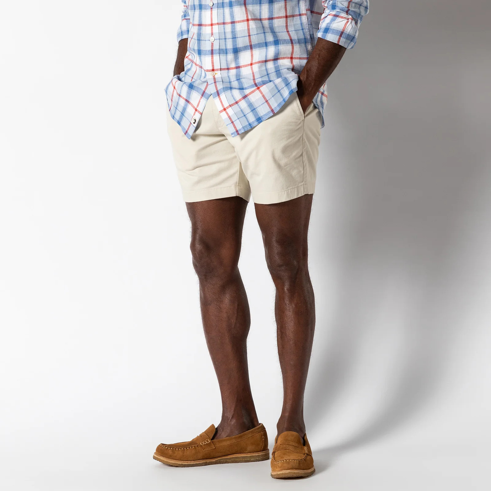 7" Gold School Chino Short - Stone | Duck Head Apparel