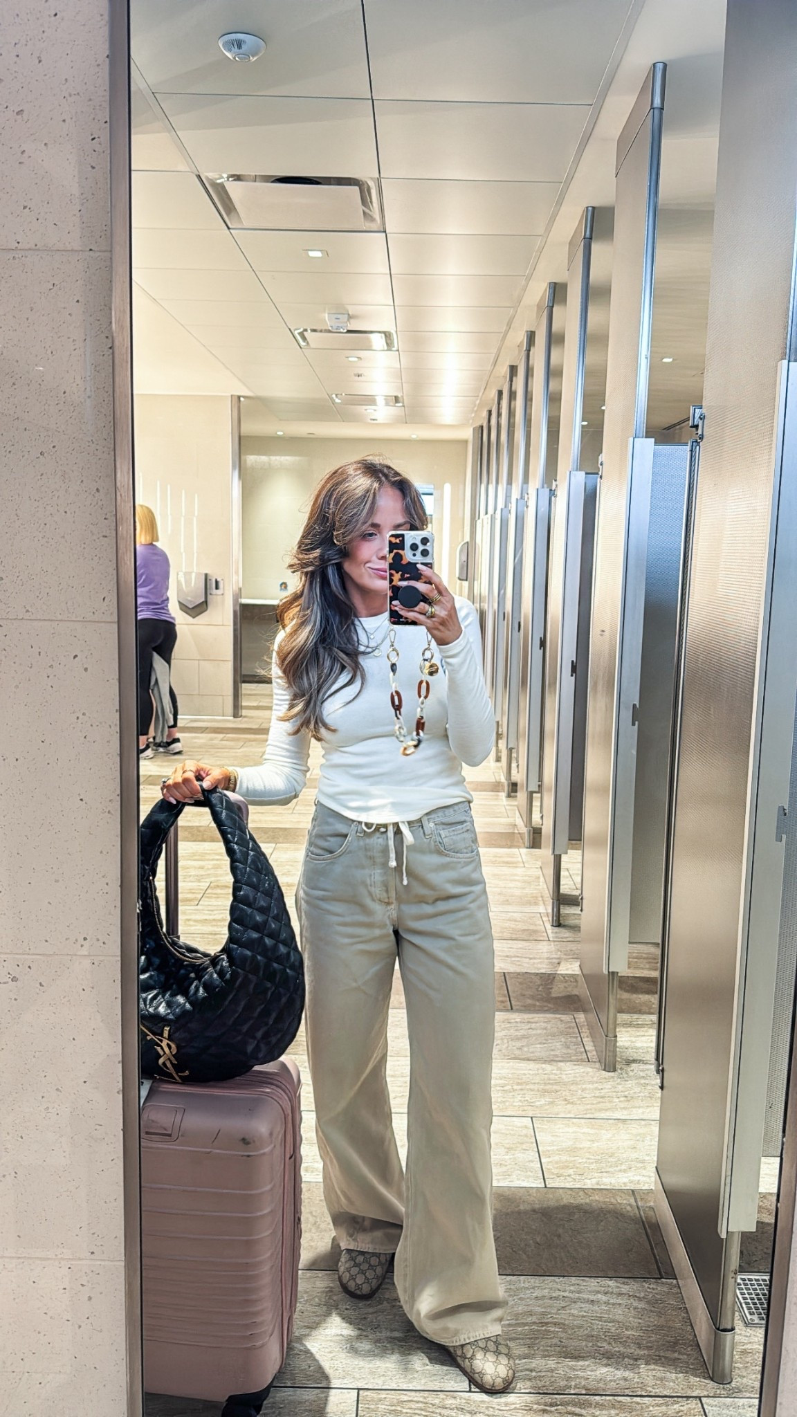 Travel outfit for my flight to Dallas! Jeans run big I honestly should have sized down. Linked an affordable option I actually also own, just I have a diff color!

#LTKFindsUnder50 #LTKStyleTip #LTKFindsUnder100