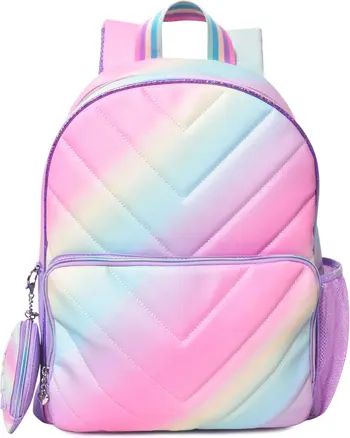 OMG Accessories Kids' Quilted Ombré Backpack & Stuff Pouch Set | Nordstrom | Nordstrom