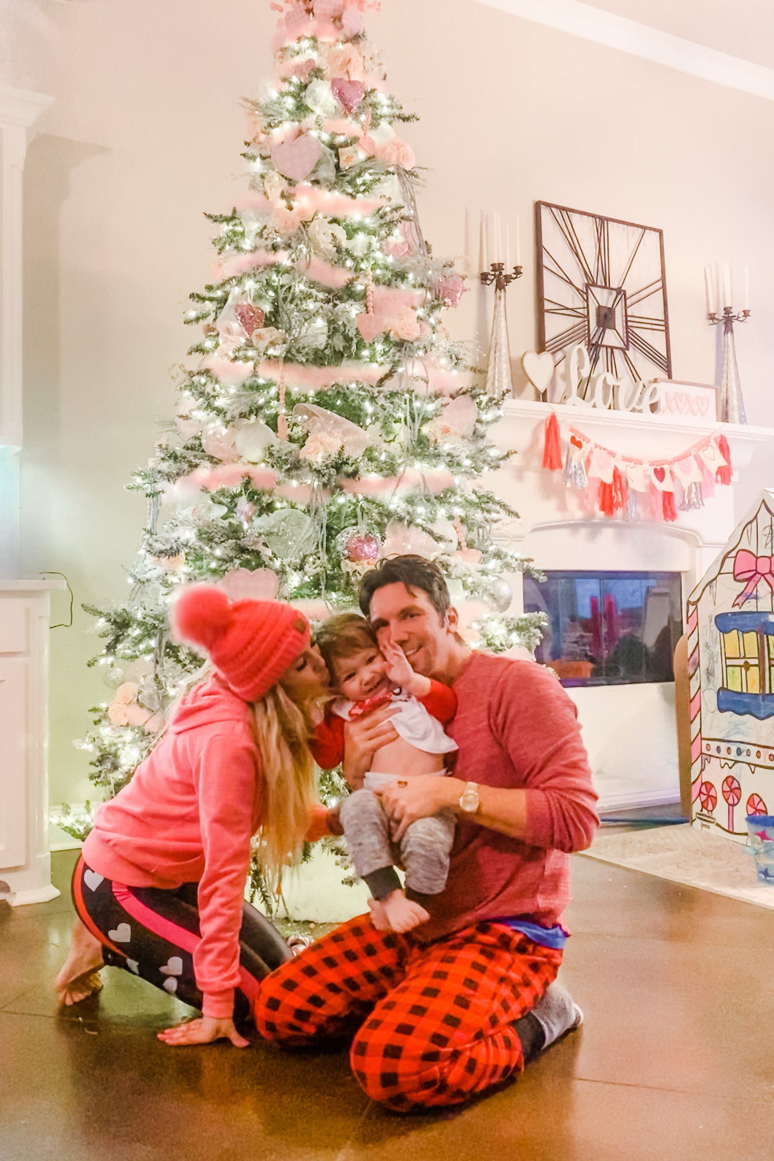 Valentine’s Day tree. Valentines leggings. Pink loungewear. Pink lounge set. Gold sheep clothing 

#LTKHoliday #LTKfamily #LTKSeasonal