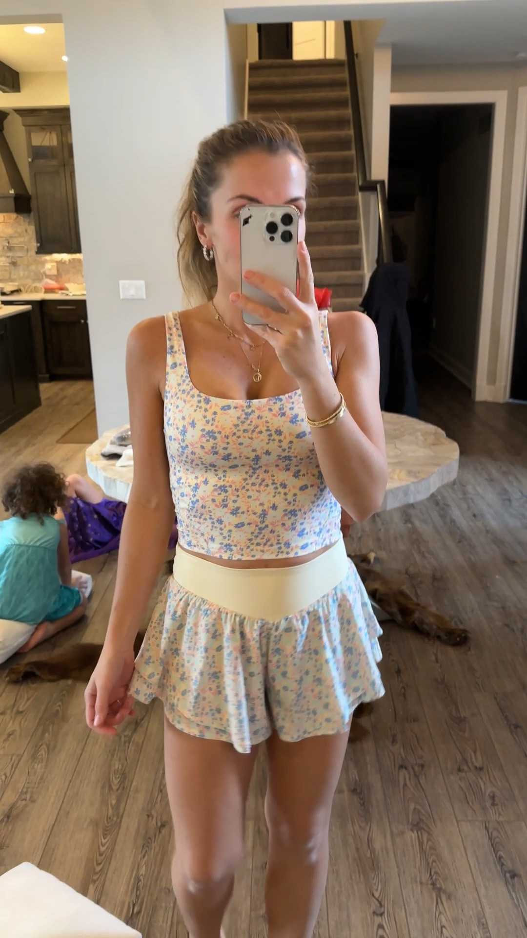 Just bought this for my Florida vacay! ☀️ from walking around to pickleball , I’m ready! 
Built in bra and shorts underneath!
XS top
XS BOTTOM 

#LTKdayinmylife #LTKTravel #LTKmomlife