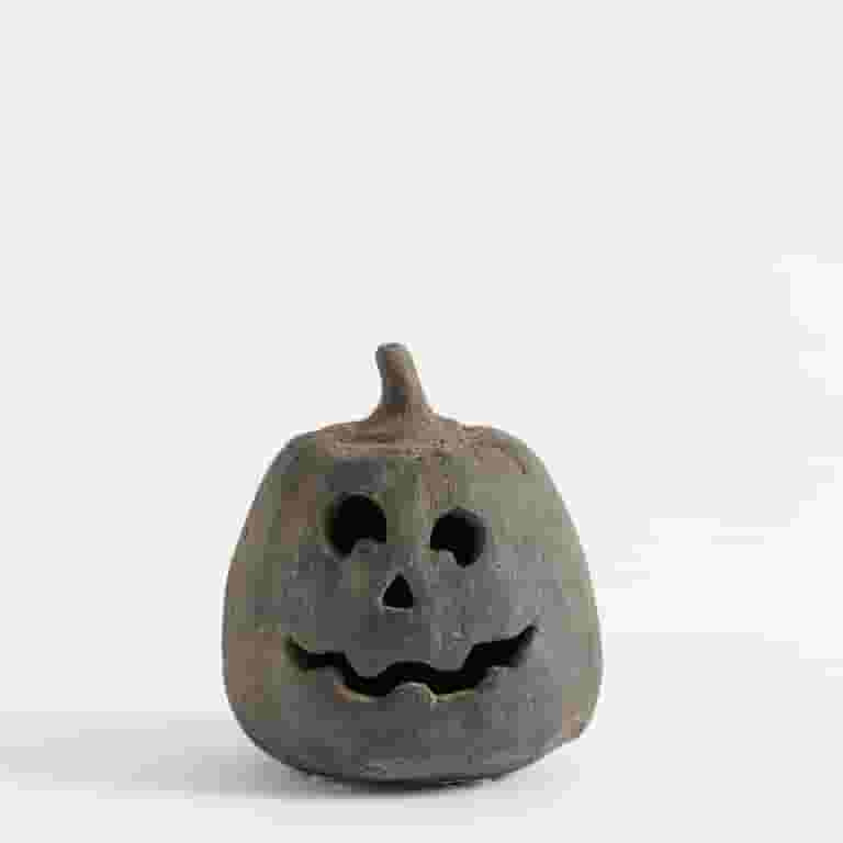 Fall Decor - Hallowmas Handcrafted Terracotta Pumpkin Terracotta Pumpkin - Halloween Decorations ... | Walmart (US)
