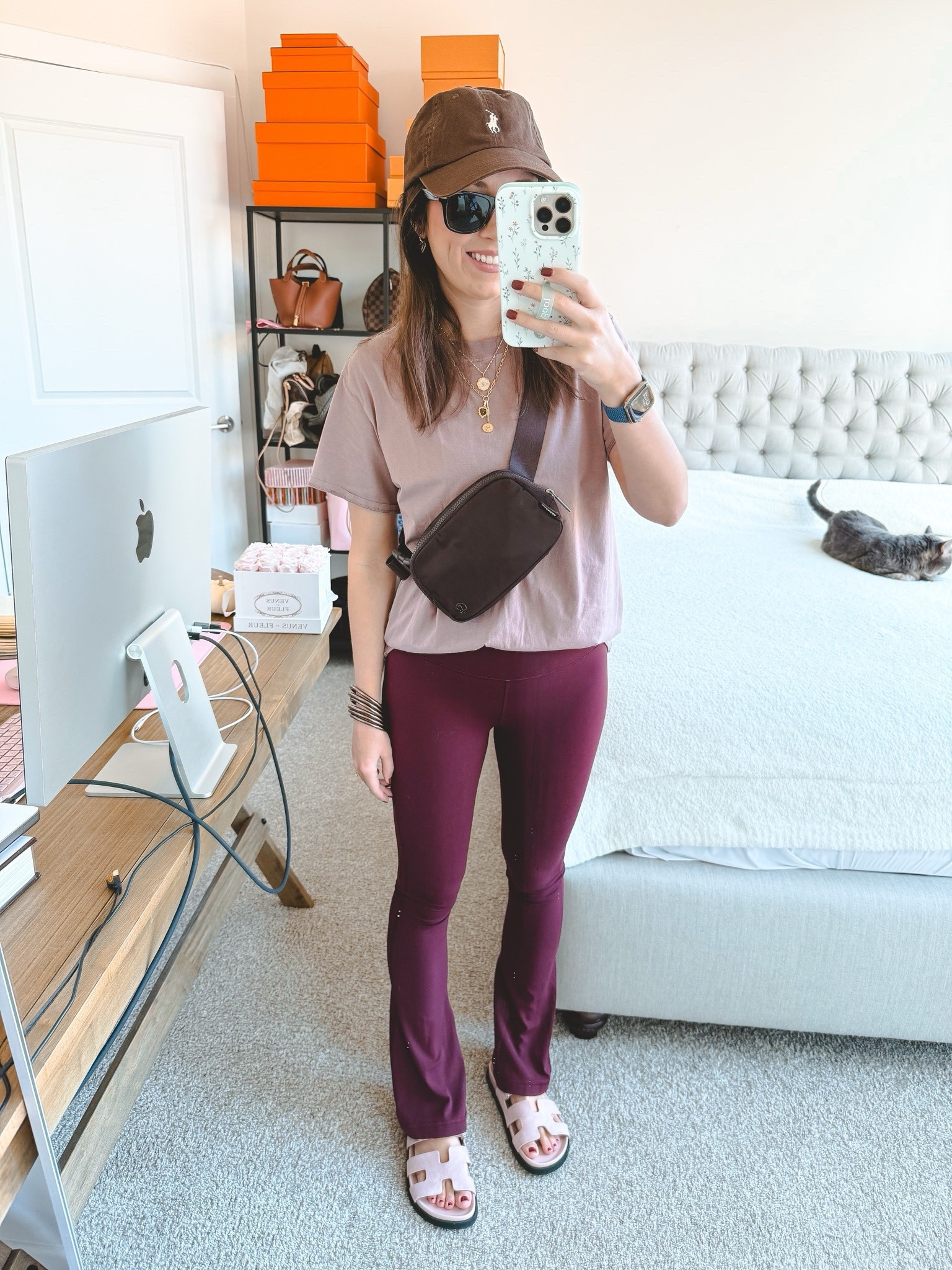 Casual fall ootd! Fave lululemon tee in the color twilight rose (size 6) with align flares (4 short), Budhagirl bangles and belt bag



#LTKStyleTip #LTKFindsUnder100 #LTKFitness