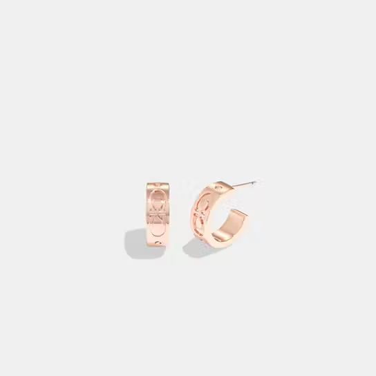 Signature Huggie Earrings | Coach Outlet US