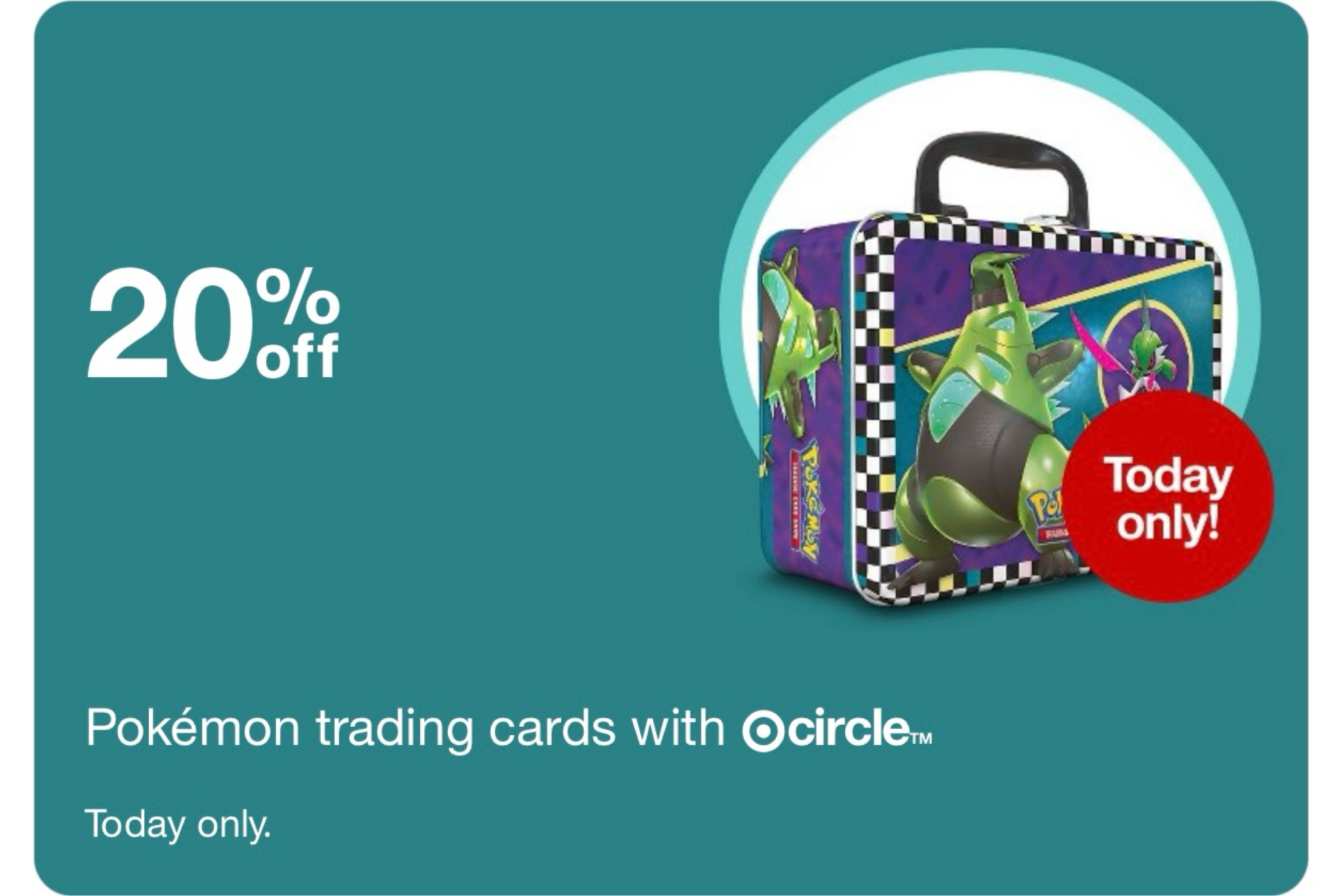 Today’s Target Circle Sale Daily Deal! 20% off Pokémon Trading Cards!!!!

#LTKxNSale #LTKSummerSales #LTKKids