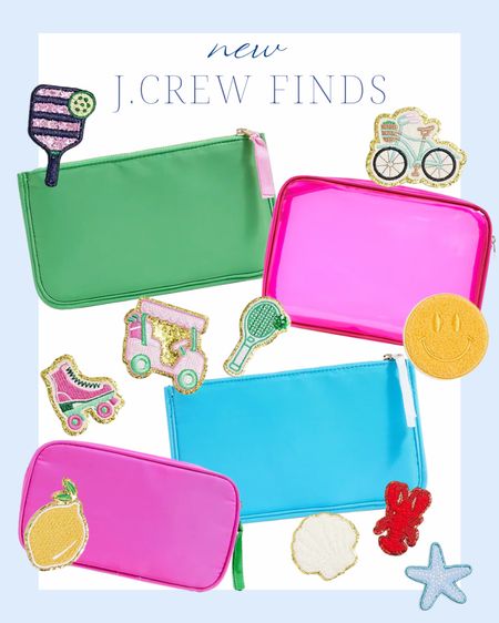 Stoney Clover dupe for a fraction of the cost! such cute bags and patches | kids | pouch | travel | bag | makeup | toiletries | girls | j crew 

#LTKkids