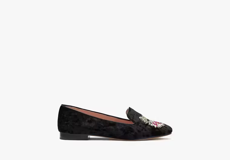 Kate Spade Lounge Whiskers Loafers, Black - 7.5 | Kate Spade Outlet