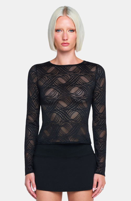 OW Collection LARISSA Top in Black at Nordstrom, Size X-Small L | Nordstrom
