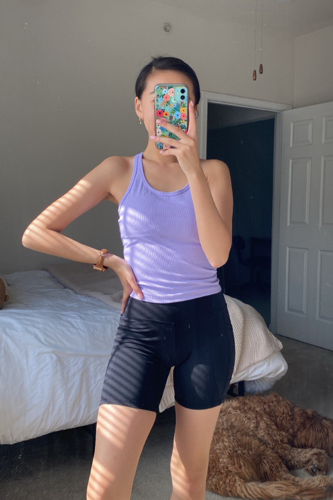 Tank (small), biker shorts (small), exercise outfit, athleisure, activewear, loungewear, amazon fashion, amazon activewear 

#LTKfit #LTKsalealert #LTKSeasonal