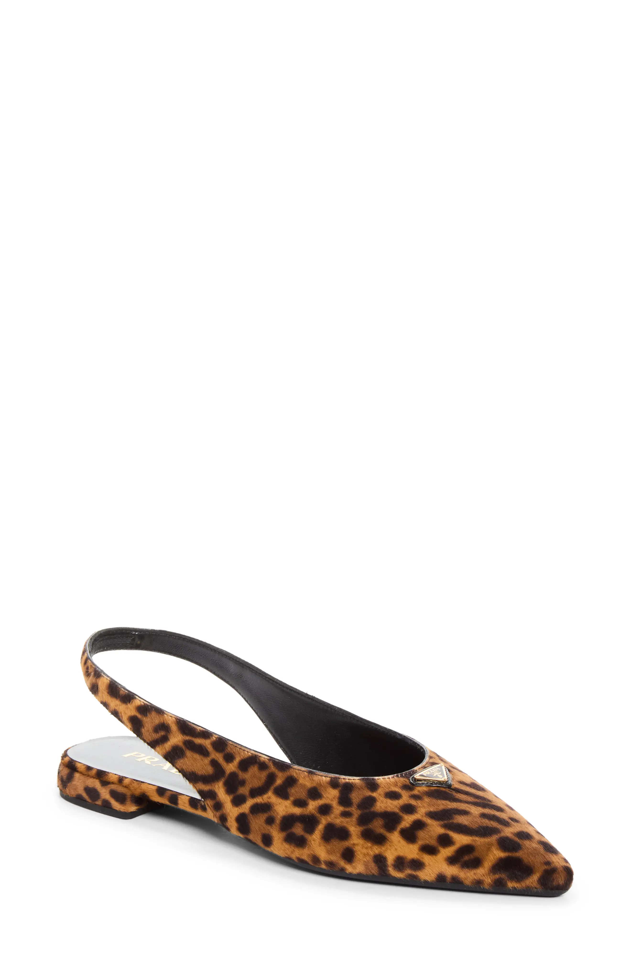 Prada Genuine Calf Hair Slingback Flat (Women) | Nordstrom | Nordstrom