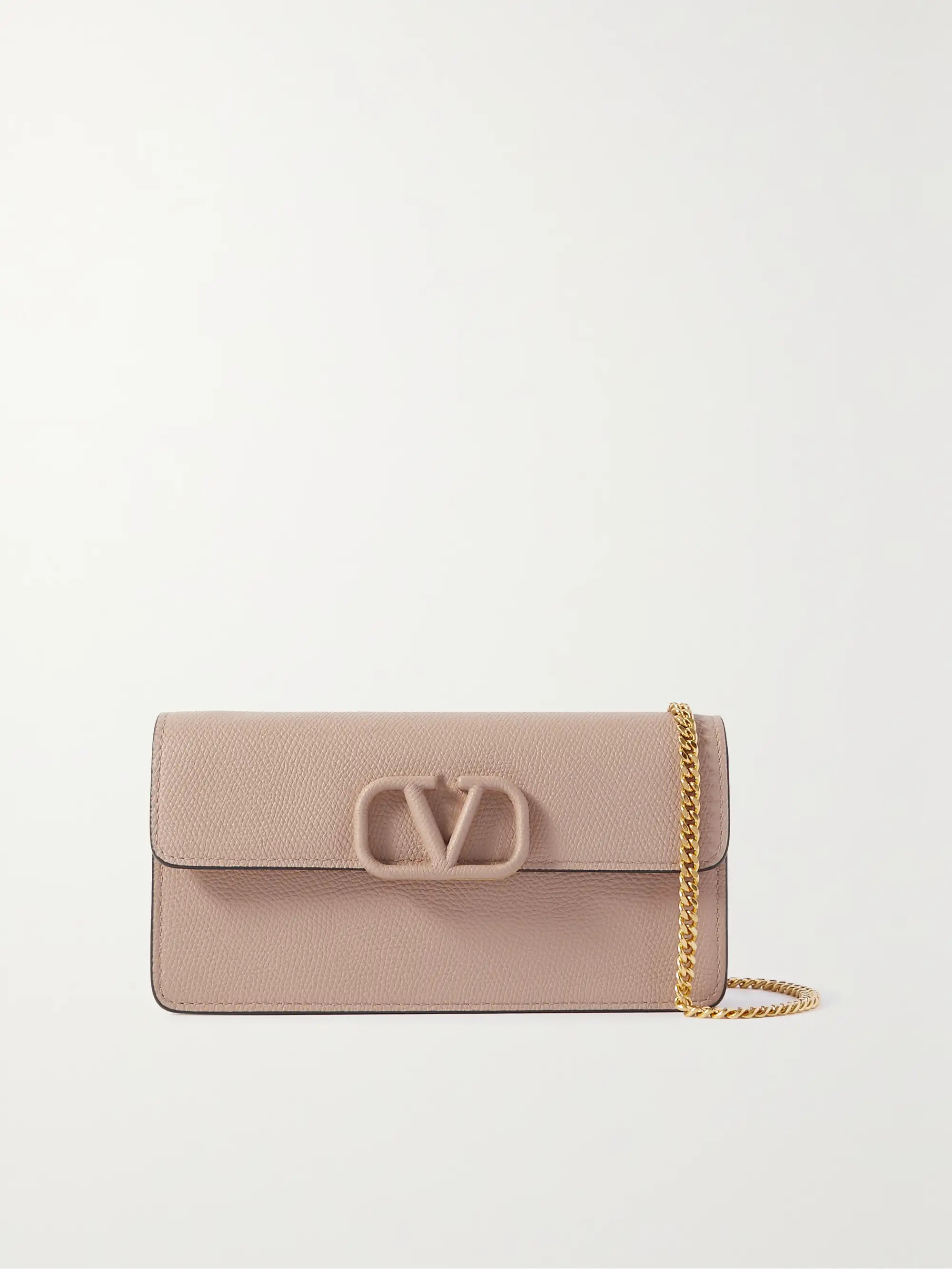 VLOGO textured-leather wallet | NET-A-PORTER (US)