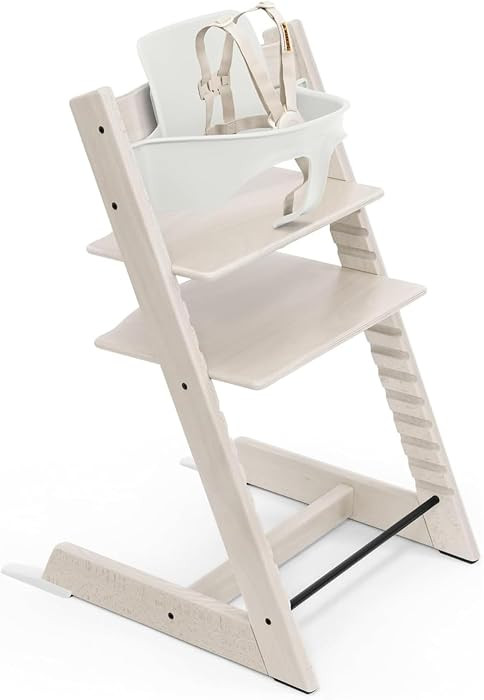 Stokke Tripp Trapp High Chair + Baby Set + Harness, Whitewash | Amazon (US)