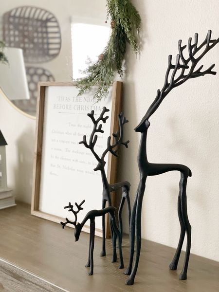 Beautiful reindeer family.  Similar look from Pottery Barn

#LTKhome #LTKHoliday #LTKSeasonal