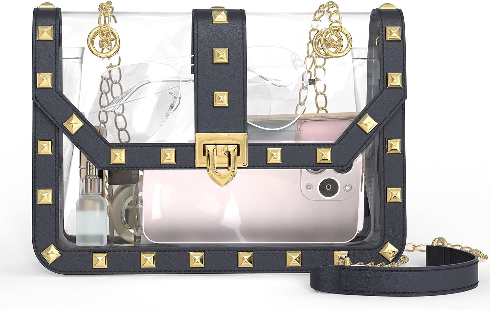 Missnine Clear Bag for Stadium Events Clear Crossbody Purse Stadium Approved Women Transparent Sh... | Amazon (US)