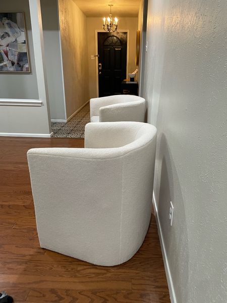 White accent chairs from target home - Sherpa chair - target furniture - neutral home decor 



#LTKsalealert #LTKhome #LTKSpringSale