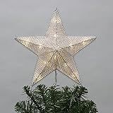 Philips 11.5" 2-Layer Silver Metallic String Star Treetopper with Coil - 3 Functions with Control... | Amazon (US)