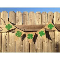 Shamrock Banner St. Patricks Day Decor Pattys Irish Lucky Fighting | Etsy (US)