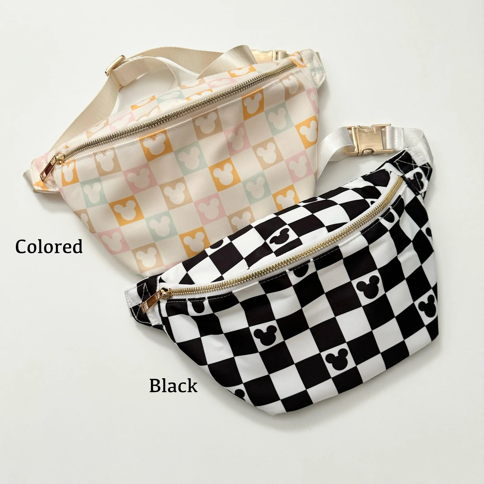 Disney Checkered Nylon Fanny Pack, Disneyland Belt Bag - Etsy | Etsy (Global)