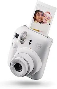 Fujifilm Instax Mini 12 Instant Film Camera, Clay White | Amazon (US)