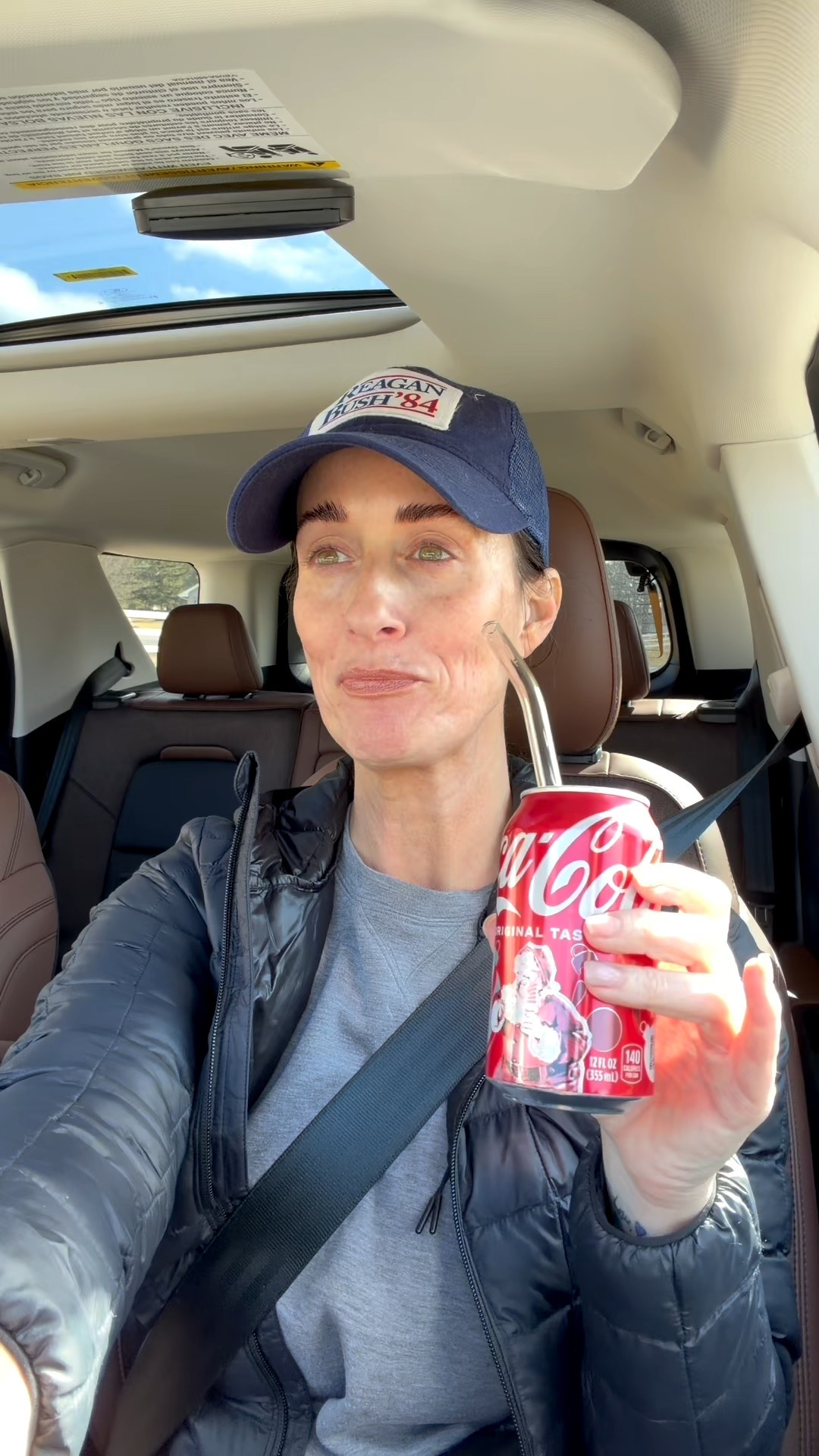 Just a girl that likes to run errands with her crispy Coke and a nice sweet treat!