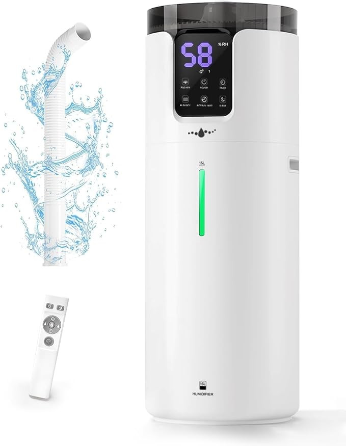 Humidifier Large Room Home Bedroom 2000 sq.ft.16L/4.2Gal Whole House Humidifiers with Extension T... | Amazon (US)
