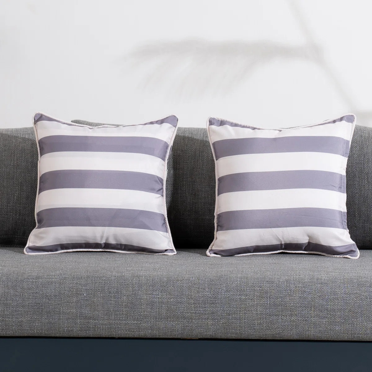 Pontoise Striped Square Scatter Pillow Covers (2Pcs) (Set of 2) | Wayfair UK