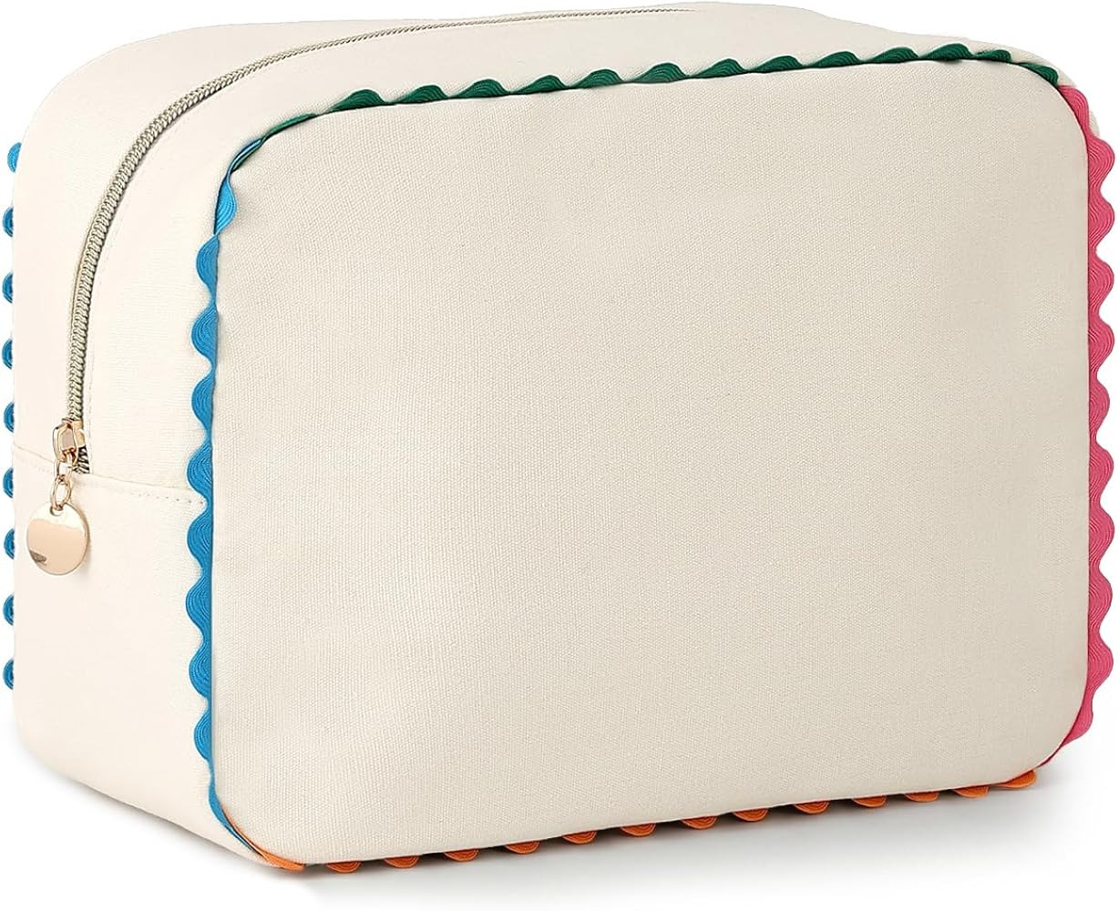 Canvas Makeup Bag for Women | Amazon (US)