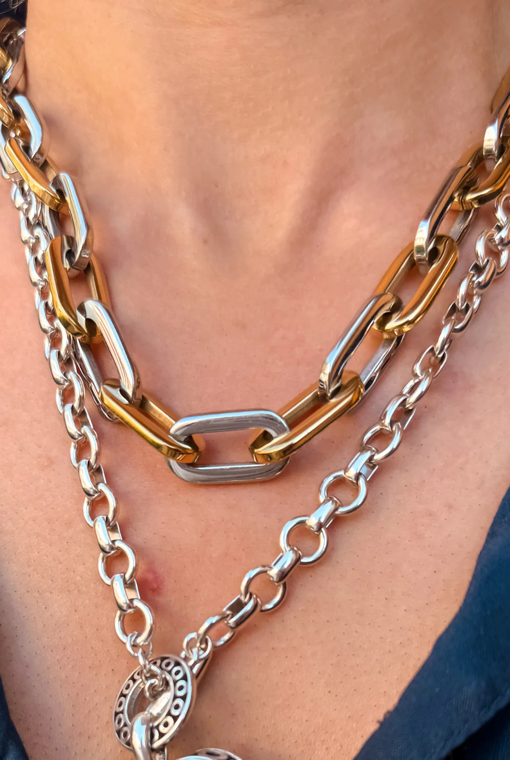 Elle Gage Two Tone Necklace | Tucker Brown