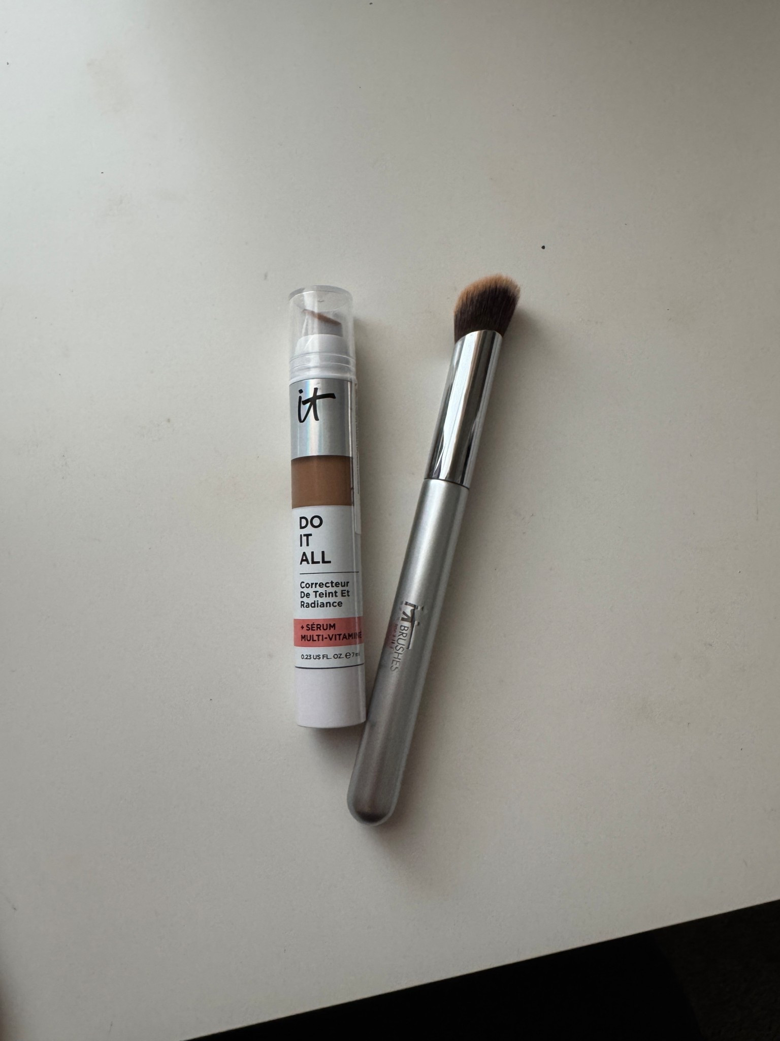 IT Cosmetics serum concealer, shade Tan Rich Warm and the best concealer brush! 

#LTKBeauty
