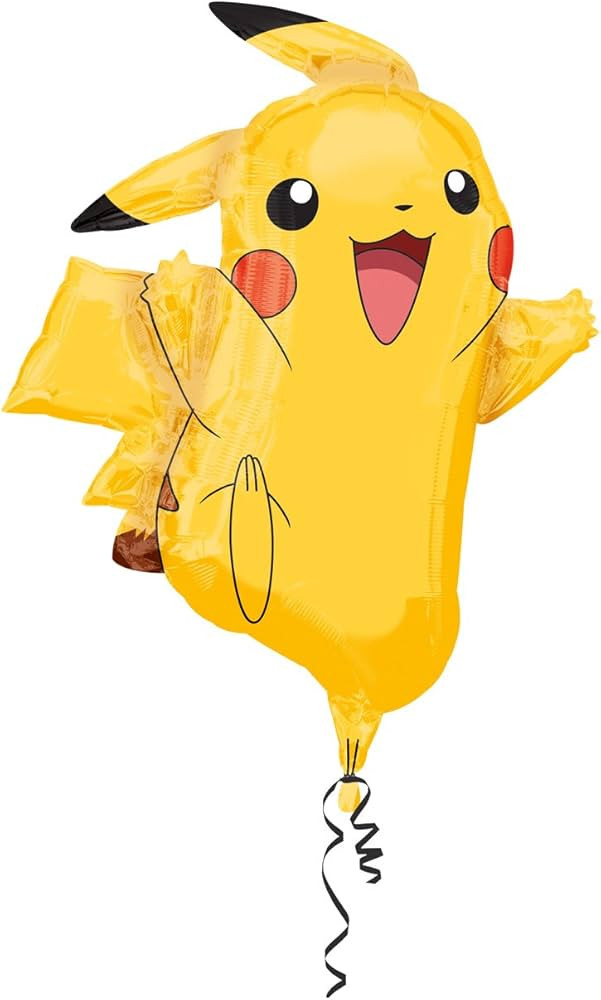 Anagram International 2946001 Pikachu Shape Balloon Pack, 31", Yellow | Amazon (US)