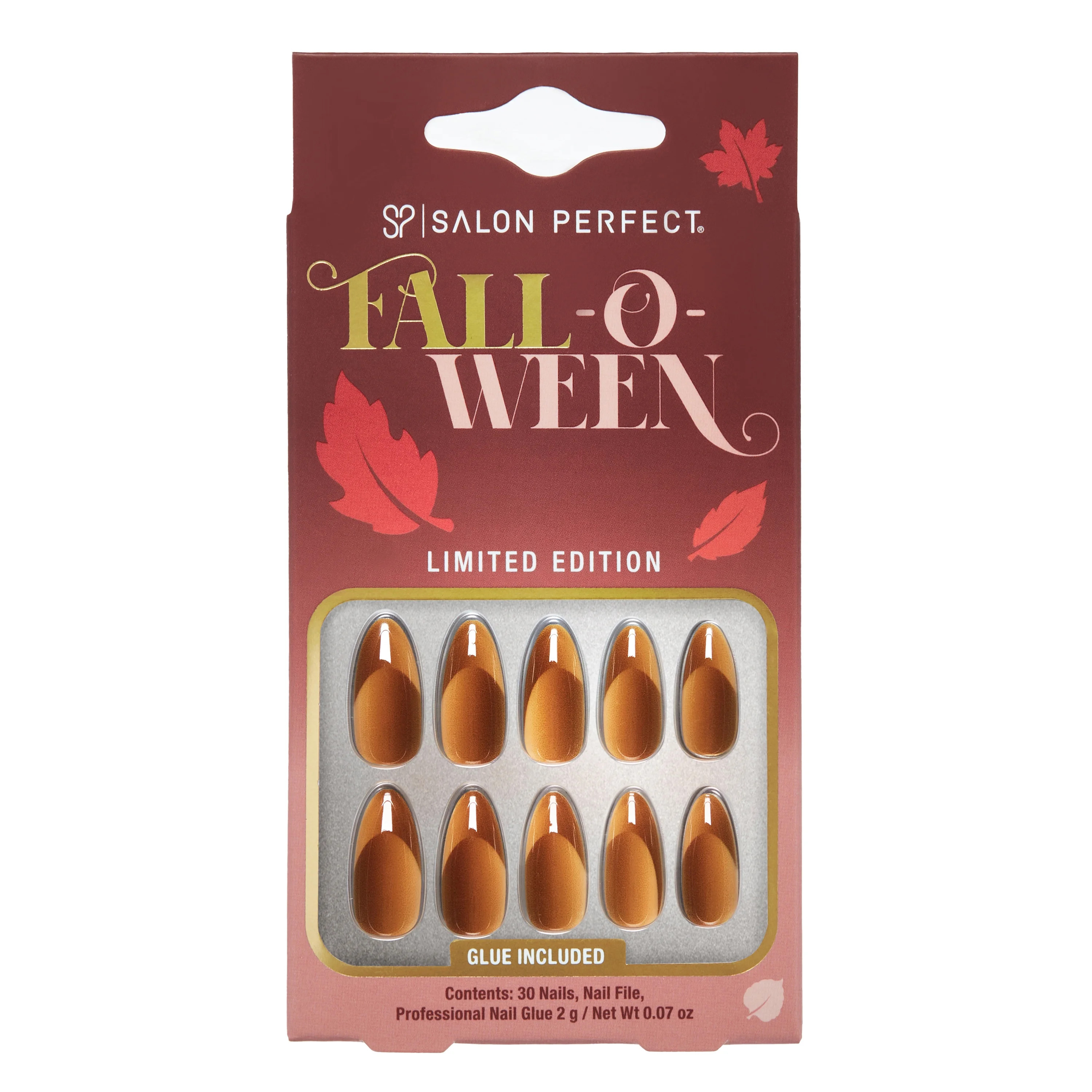 Salon Perfect Falloween Press On Nails, 323 Nude Illusion, File & Glue Included, 30 Nails | Walmart (US)