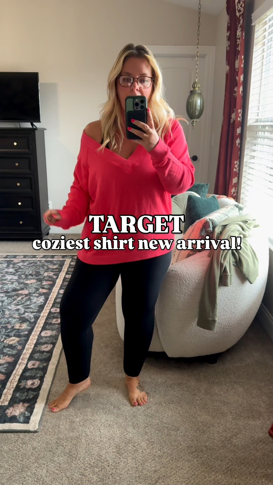 SOFTEST cozy light weight sweatshirt from Target! Over size fit for sure  

#LTKOver40 #LTKPetite #LTKMidsize