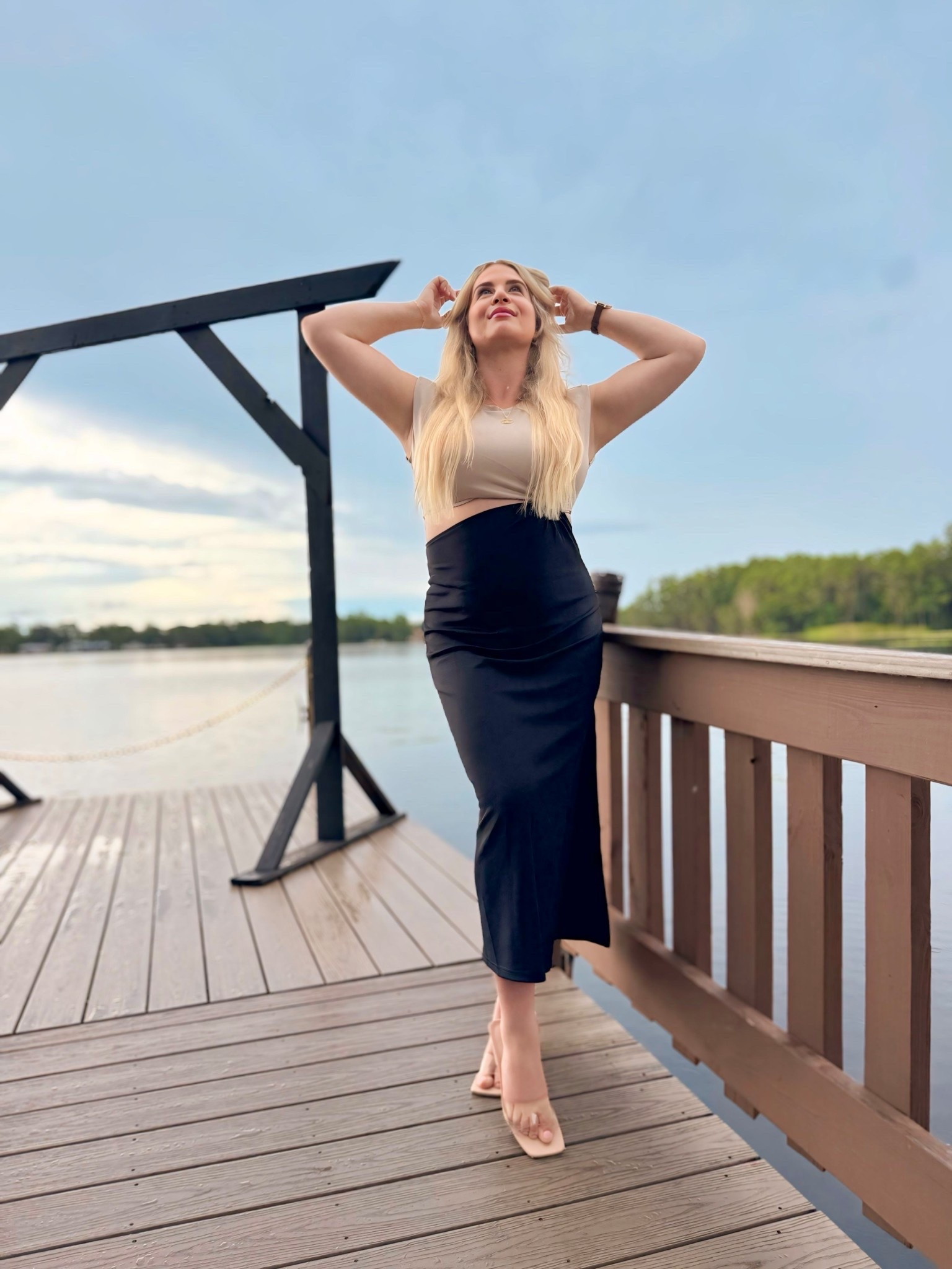 How beautiful is this Garcella Cut Out Maxi Dress in Taupe/Black from vici?

It looks beautiful from the front & behind!

Pair this dress with my favorite Melinda maria jewelry!

I am wearing clear open toed mules! I wear them on repeat.

Turn heads in the Garcella Cut Out Maxi Dress, where sleek sophistication meets bold design. Made from midweight color block jersey fabric, this dress is your new go-to for chic, dressy vibes with a twist. Padded shoulders give it a structured, power look, while the waist cut-out with a ring accent adds a modern, daring touch. The slit detail at the hem brings just the right amount of sultry without compromising on class.

The dress has some stretch to it but is tts.
Code: fall35 saves you 35% off at vici
Code: kissthis saves you 15% off at melinda maria

💕💕my vici code that will always work is Hilary30 and that will forever save you 30% off sitewide💕💕

See through heels
Wedges
Large hoop earrings 
Heart jewelry 
Cut out maxi dress
Chic style classy style
Wedding guest dress
Date night outfitt
Zodiac sign necklace 
Personalized jewelry 
Off shoulder dress
Midi dress 
Maxi dress
Heart jewelry 
Blue heels
Red heels
Fourth of July outfit 
Vici 
Melinda Maria 
Vici discount code 
Melinda Maria discount code 
Tall girl style
Beach outfit 
Resort outfit 
Cruise outfit
Beach dress
Vacation dress
Birthday dress
Classy style
Party dress
Cocktail dress

#LTKxVICI #LTKStyleTip #LTKParties