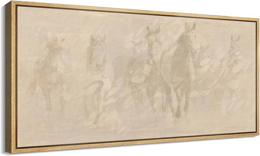 SIGNFORD Extra Large Framed Canvas Print Wall Art Whispers of The Wild Illustrations Modern Art R... | Amazon (US)