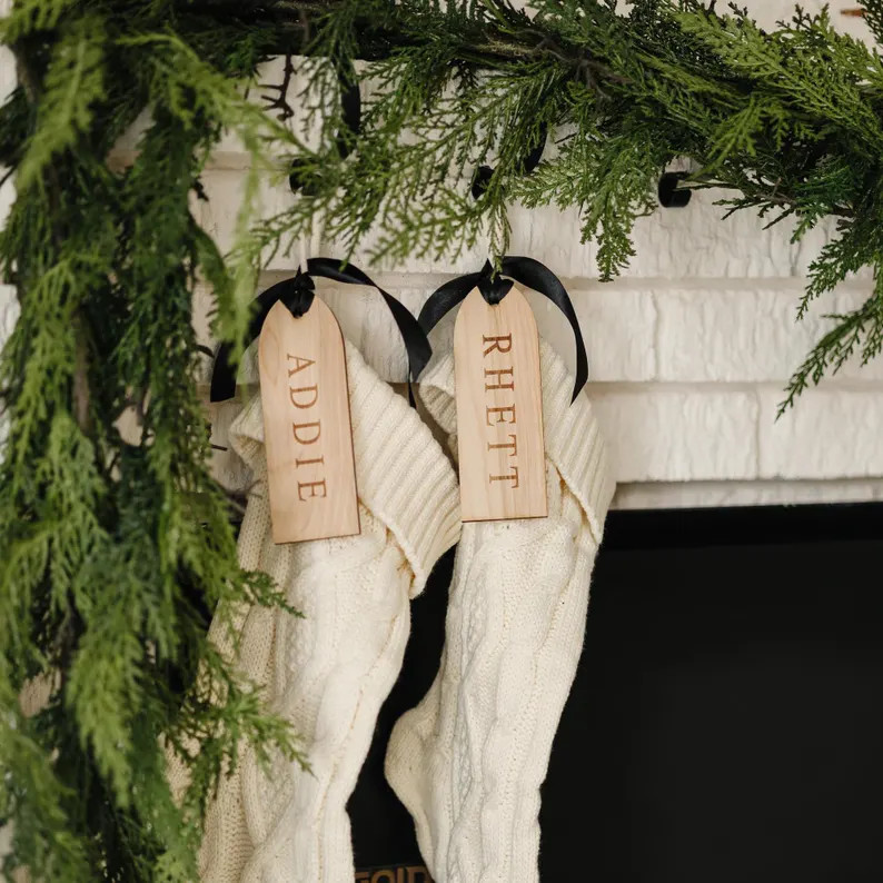 Stocking Name Tags, Personalized Stocking Tags, Christmas Stocking Tags, Personalized Gift Tags, ... | Etsy (US)