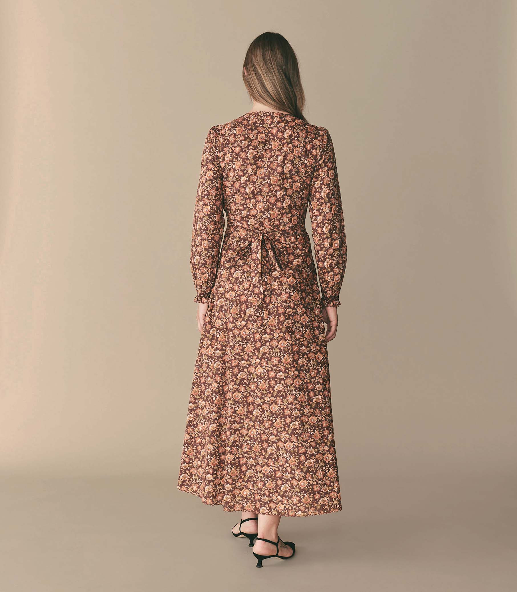 Milana Dress - Mulberry Vine Floral | DÔEN | DOEN