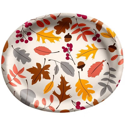 10"x12" 10ct Thanksgiving Oval Dinnerware Platters - Spritz™ | Target