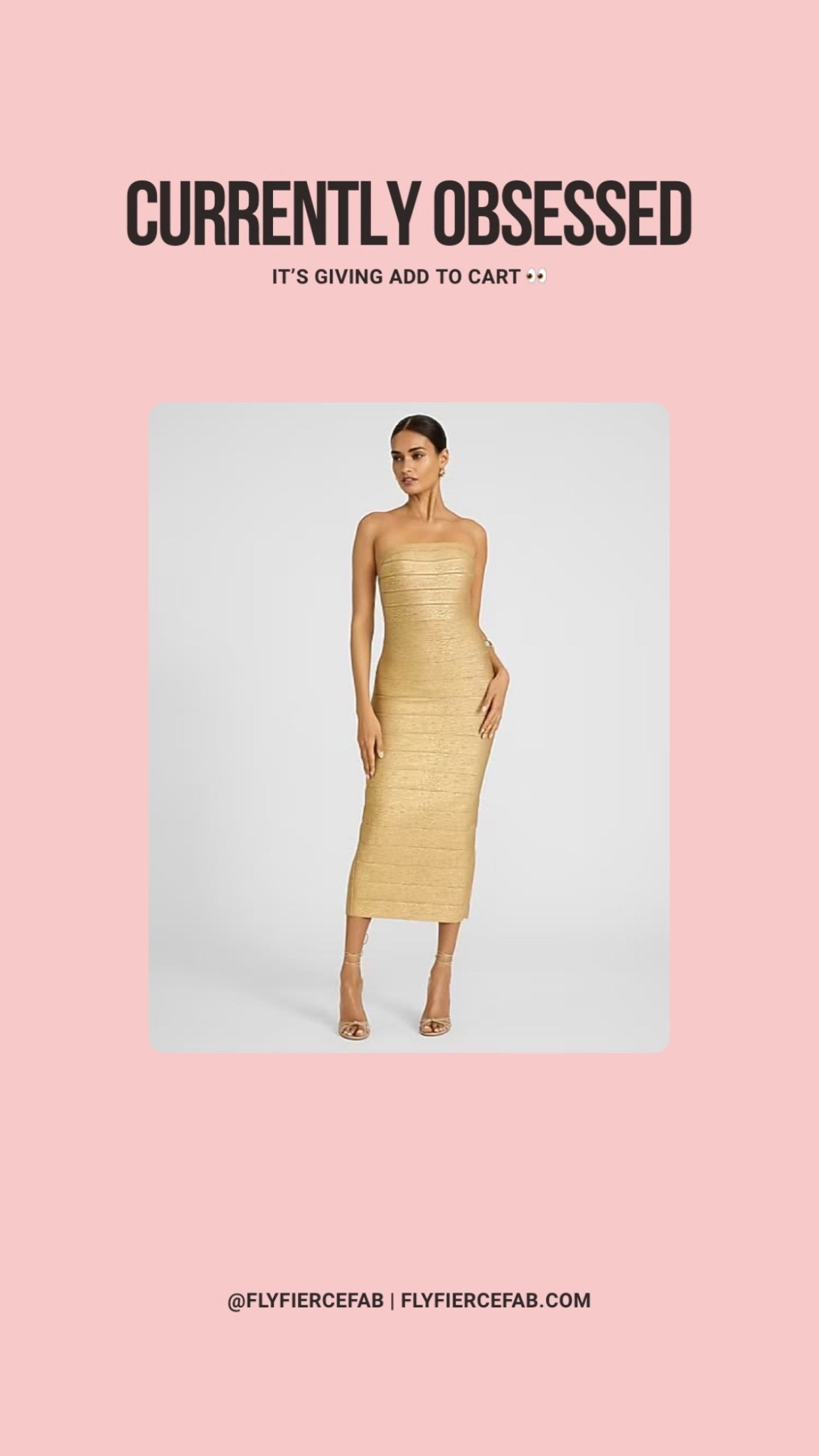 We LOVE an early 2000’s it girl moment ✨ and one of the most iconic pieces from that era is the bandage dress.

So needless to say this gold bandage midi dress from the @Express X Bebe collection is at the top of my wishlist!