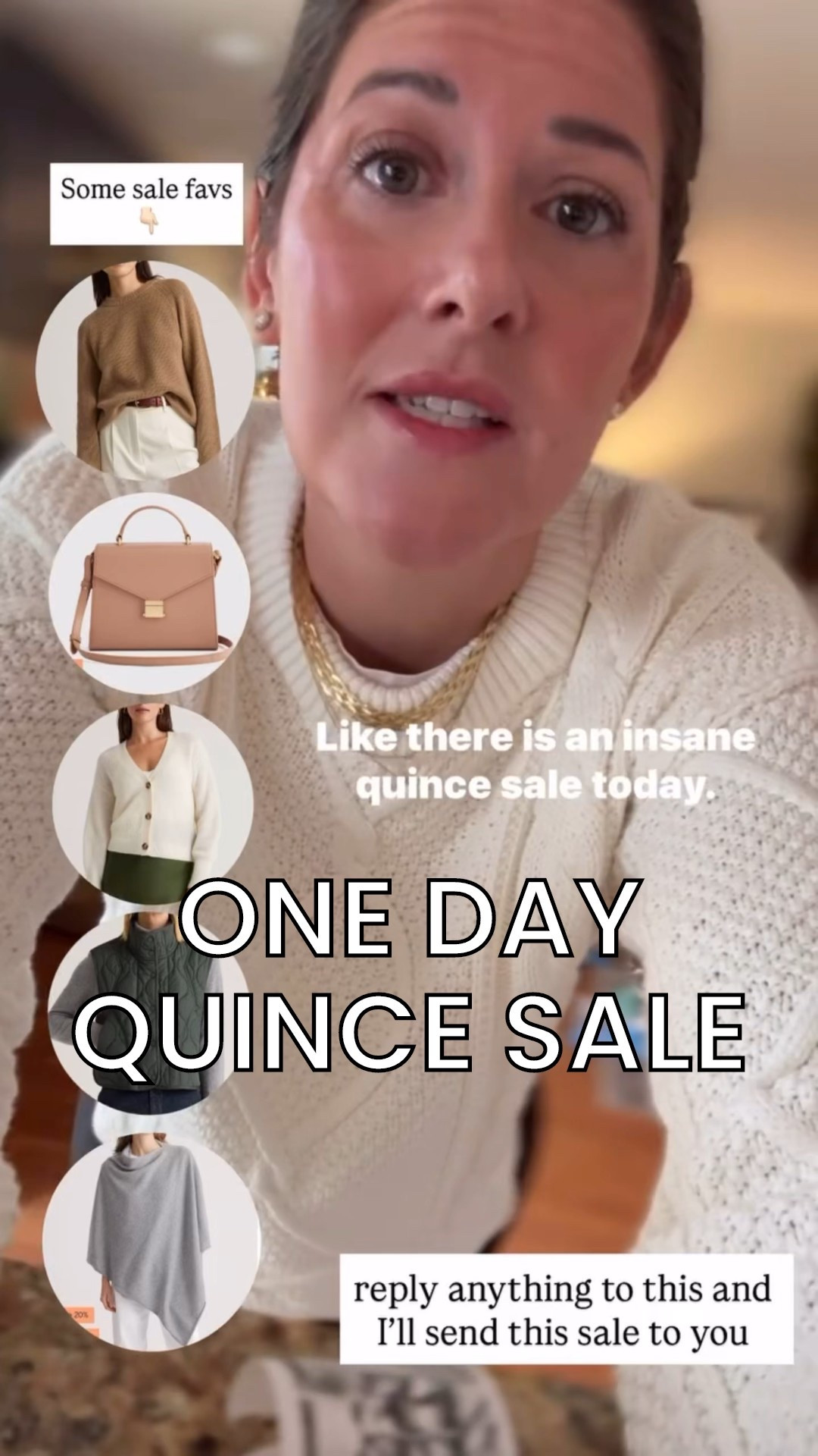 One-day only Quince sale 🤍
Sharing some of my favorite Quince sweaters + everyday accessories for women — cozy, timeless, and such good quality for the price. Perfect basics you’ll wear on repeat.


Quince sale, womens sweaters, cashmere sweater, Quince women sweaters, knit sweater, winter sweater, neutral sweater, capsule wardrobe, Quince basics, women clothing, women’s accessories, scarves, leather bag, crossbody bag, tote bag, jewelry, affordable cashmere, women sweater sale, women winter sweaters, neutral sweaters for women, everyday sweaters, minimalist women clothing, elevated basics, timeless wardrobe, cozy outfits for women, capsule wardrobe essentials, classic women style

#LTKSaleAlert #LTKootd #LTKgrwm