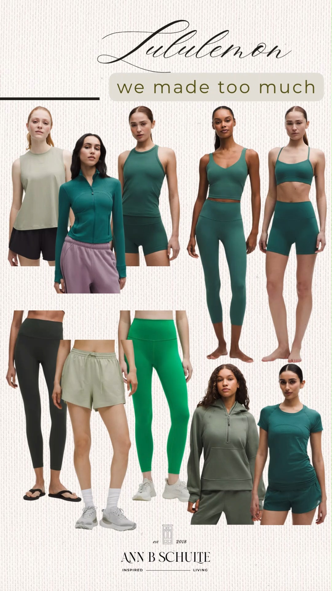 Lululemon We Made Too Much turns surplus into style serendipity, like finding extra joy in your drawer. Activewear adventures await with a cheerful twist. 🧘‍♀️✨🛍️ #Lululemon #WeMadeTooMuch #LuluSale #Activewear #Athleisure #WorkoutWear #FitnessFashion #LTKStyle #GymStyle #StyleInspo 

 #LTKootd #LTKActive #LTKSaleAlert