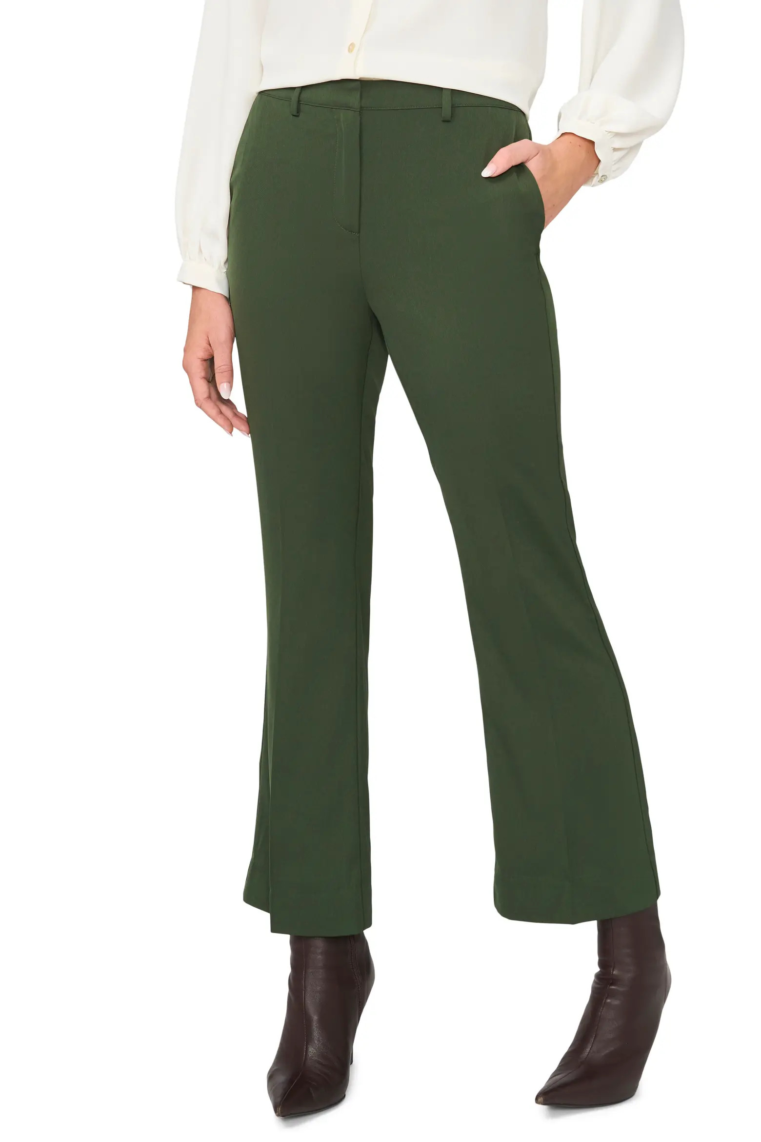 Tailored High Waist Ankle Flare Leg Pants (Women) | Nordstrom | Nordstrom