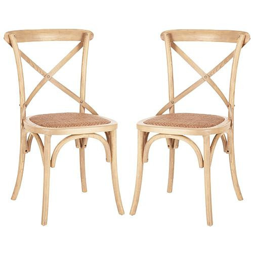 Safavieh Franklin X-Back Side Chair (Set Of 2) - Brown | HSN
