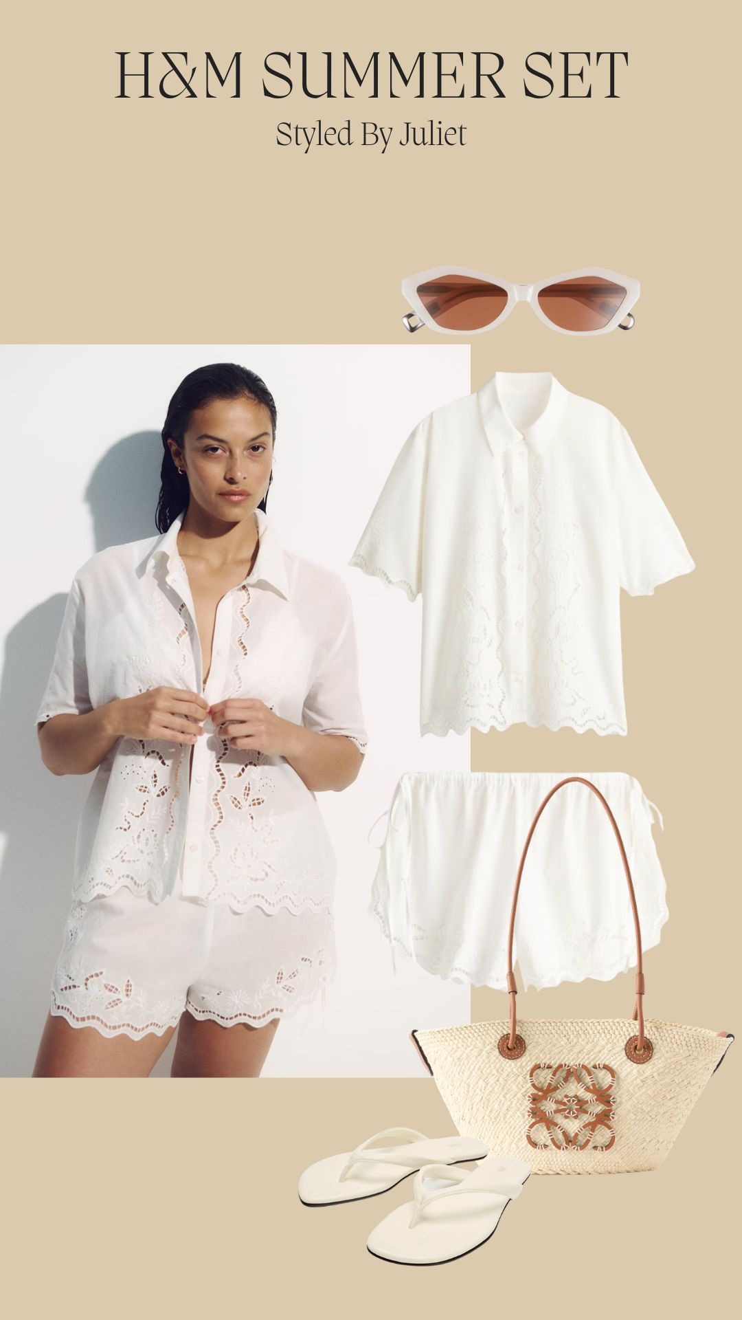 H&M Summer Set ☀️

White Embroidered Co-Ord, Broderie Two Piece, Soft Resortwear, Neutral Holiday Style, Beach To Lunch Outfit, Relaxed Summer Dressing, Chic Vacation Look, Feminine Texture, Elegant Daywear, Vacation Outfit  

 #LTKootd #LTKSeasonal #LTKTravel